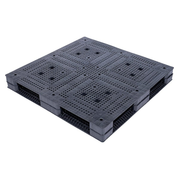 Vestil PLPG-4848-HD High Density Polyethylene (HDPE) Heavy Duty Pallet, 47.25 in L, 47.25 in W, 6 H