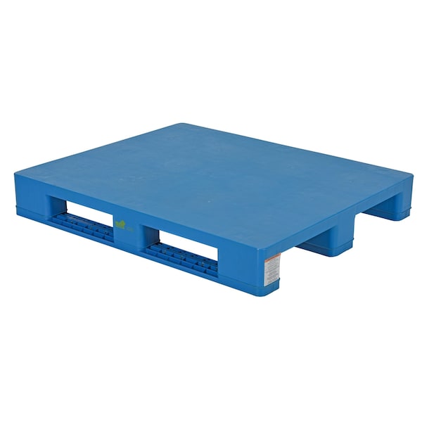 Vestil PLPS-H High Density Polyethylene (HDPE) Rackable Pallet/Skid, 39.25 in L, 47.125 in W, 6.5 H