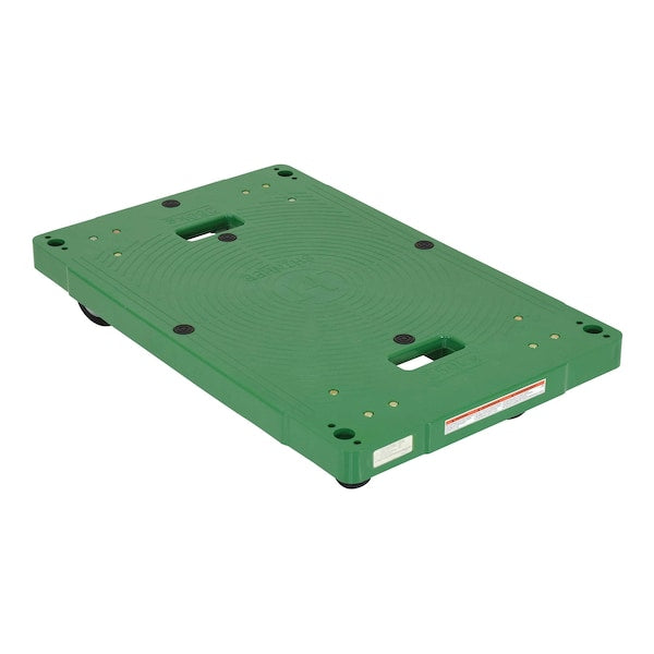 Vestil POS-2133 Poly Dolly 33-1/2" x 21" x 6-5/16", 500 lb Capacity, Green