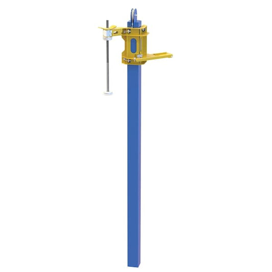 Vestil POW-CAR-M-RF Steel Manual Mast Field Installed For POW-CAR Models Blue / Yellow