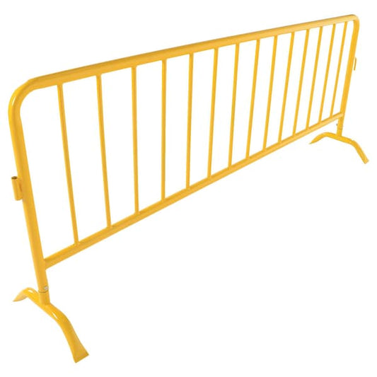 Vestil PRAIL-102-HD-Y Heavy Duty Yellow Barrier, Curved Feet
