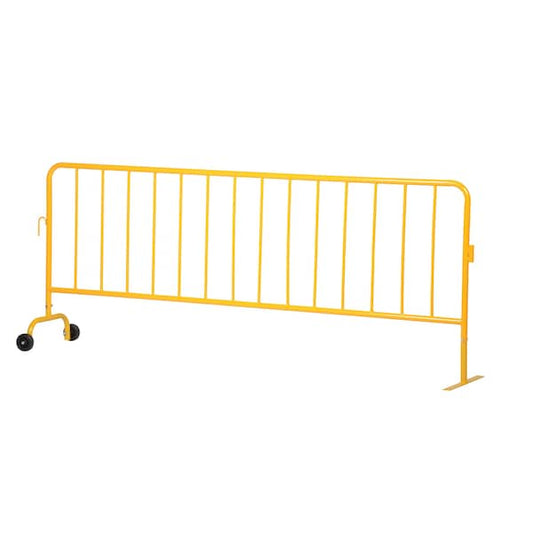 Vestil PRAIL-102-HD-Y-WF Crowd Control Interlocking Barrier