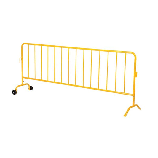 Vestil PRAIL-102-HD-Y-W Crowd Control Interlocking Barrier