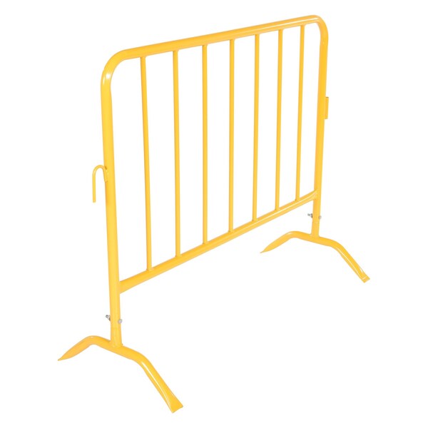Vestil PRAIL-48-Y YELLOW BARRIER 48" W/CURVED FEET