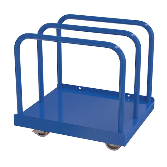 Vestil PRCT-HD Heavy Duty Panel Cart 4000lb Poly-On-Steel 5 x 2 Casters 36 x 29 1/2