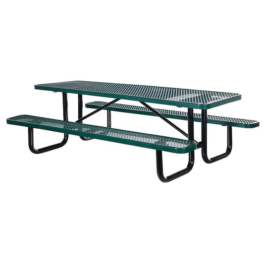Vestil PT-MX-3072-GN Rectangle Picnic Table, Green, 72 in L