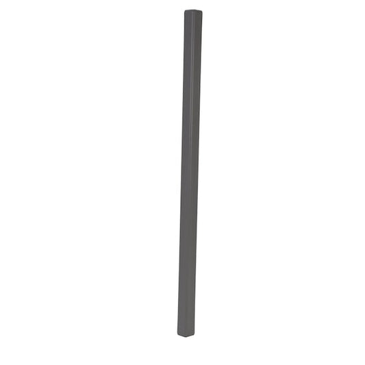 Vestil PVC-A-2-GY PVC Plastic Corner Protector with Aluminum Insert 2 In. x 2 In. x 48 In. 90 Degree Gray