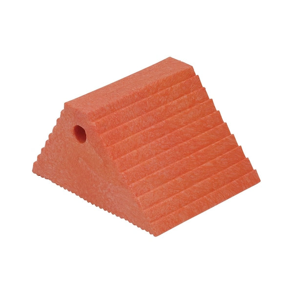Vestil PWC-DS-OR Plastic Dual Slope Wheel Chock, Orange