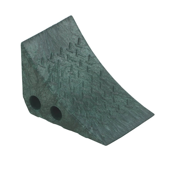 Vestil PWC-G Recycled Green Plastic Wheel Chock
