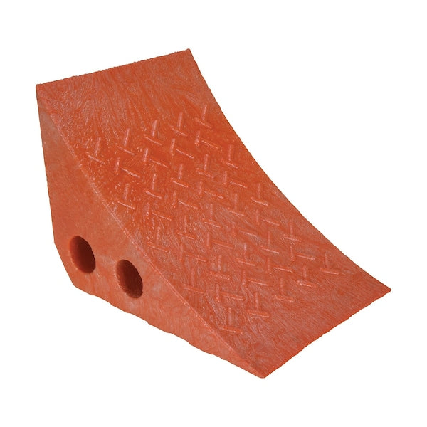 Vestil PWC-OR Orange Recycled Poly Plastic Wheel Chock, 10-1/4" x 7-1/2" x 7-1/2"