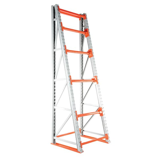 Vestil RERC-3410 Steel Reel Rack Starter Kit 36 In. x 39 In. x 120 In. 6000 Lb. Capacity, White/Orange