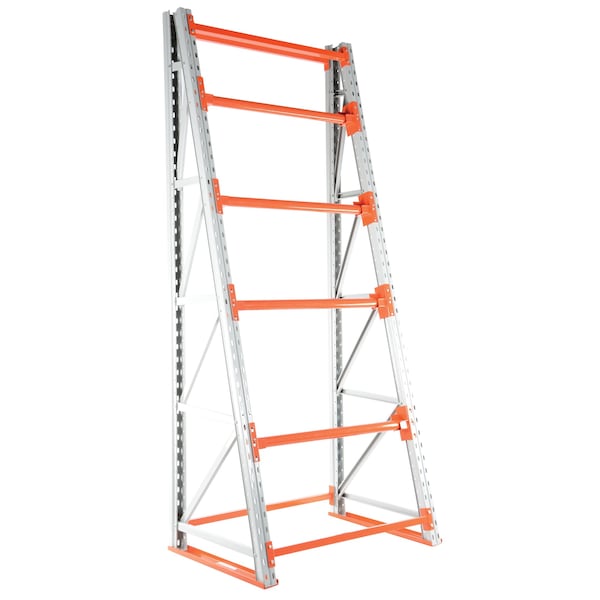 Vestil RERC-4410 Steel Reel Rack Starter Kit 36 In. x 51 In. x 120 In. 6000 Lb. Capacity, White/Orange