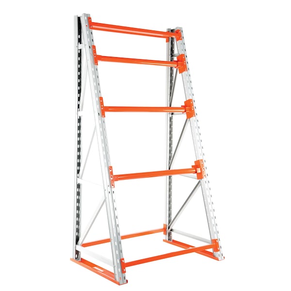 Vestil RERC-448 Steel Reel Rack Starter Kit 36 In. x 51 In. x 96 In. 6000 Lb. Capacity, White/Orange