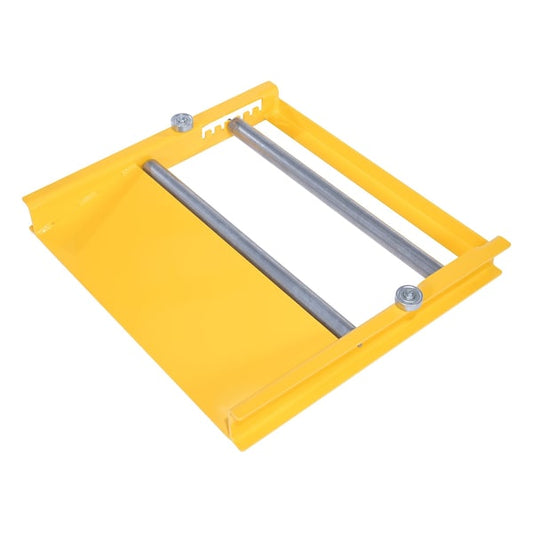 Vestil RRD-1030-5 Steel Reel Roll Dispenser, 10 Min 30 Max Diameter, 500 Cap, Yellow