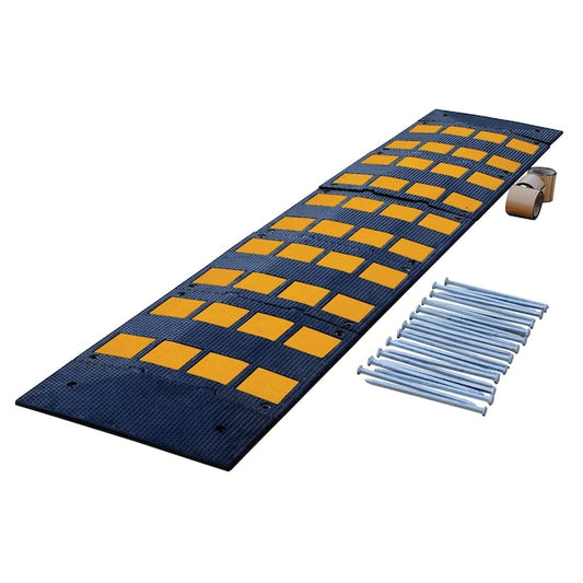 Vestil RSH-108-24-A Rubber Speed Hump, 23.5 x 108, Asphalt