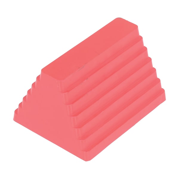 Vestil RWC-8-RD Rubber Whl Chck with Eye Bolt 9 In.