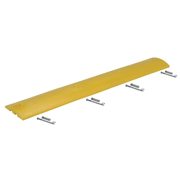 Vestil SBD-72 Speed Bump, 2 1/4 in Height, 70 1/2 in Length, Yellow