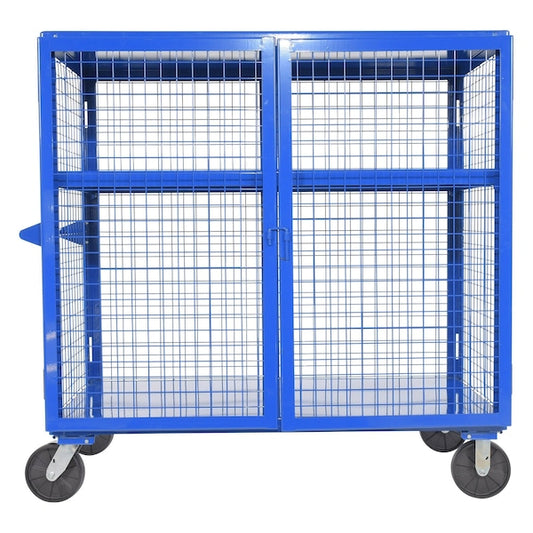 Vestil SCW-XM-3060-BL 2000 lb Capacity, 33 W x 64.5625 L x 61.625 H, 2 Shelves