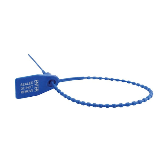 Vestil SECS-B9-BL Polypropylene Security Seal, 14.13", Blue