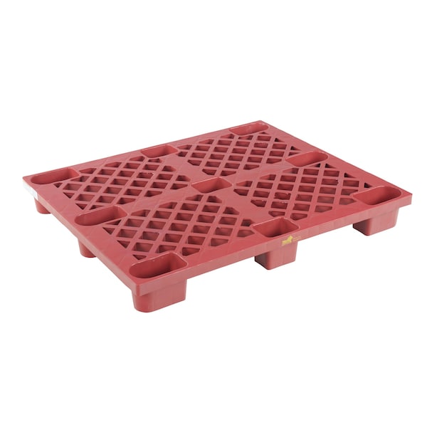 Vestil SKID-20 High Density Polyethylene (HDPE) Nestable Skid, 39.125 in L, 46.875 in W, 5.5 H