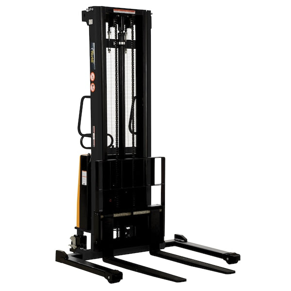 Vestil SL-137-AA ADJUSTABLE STACKER W/POWERED LIFT 137 IN