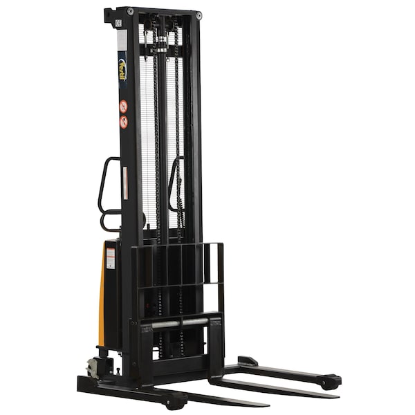 Vestil SL-150-AA Powered Lift Adjustable Stacker, Load Cap. 2000 lb.
