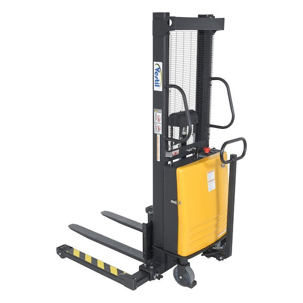 Vestil SL-63-AA ADJUSTABLE STACKER W/POWERED LIFT 63 IN