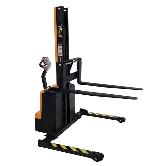 Vestil SNM15-62-AA Powered Lift Stacker, Load Cap. 1500 lb., Overall Width: 48-1/8"