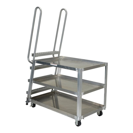 Vestil SPA-HD-2852 Aluminum Frame Hi-Duty Stock Picker Truck 28" x 52" 500 lb Capacity
