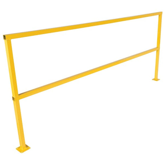 Vestil SQ-96 Steel Square Safety Handrail 98-1/2 In. x 4 In. x 42 In. Yellow
