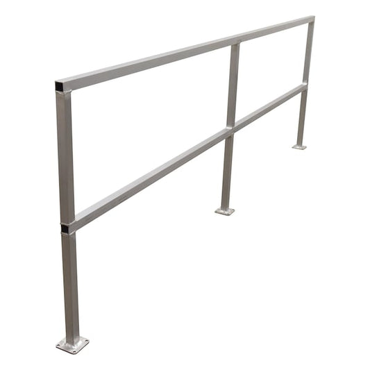 Vestil SQ-A-120 ALUMINUM SAFETY HANDRAIL NO TOEBOARD 120 IN