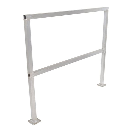 Vestil SQ-A-48 ALUMINUM SAFETY HANDRAIL NO TOEBOARD 48 IN