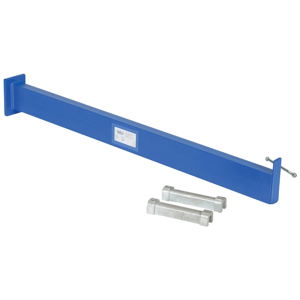 Vestil SSAL-48 Blue Steel Cantilever Straight Arm with Lip 48"L Usable 1000lbCapacity