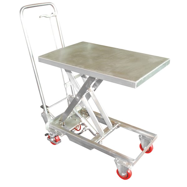 Vestil SSSC-200 Scissor Cart, SS, 200 lb. Cap