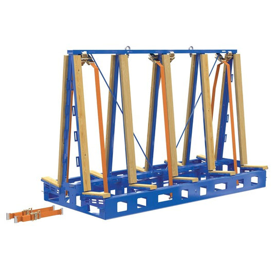 Vestil STR-S-9764-4 Slab Transport No Casters 4K Blue