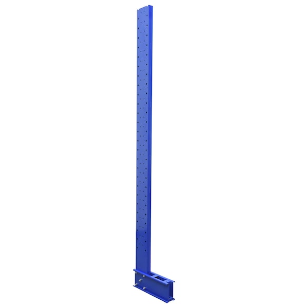 Vestil SU-C-10-12 Blue Steel Standard Cantilever Single Upright Rack 10ft Height 12" Arm