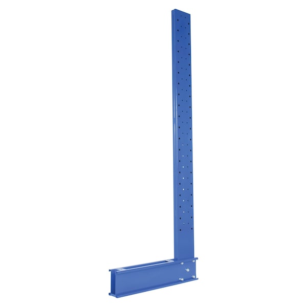 Vestil SU-C-10-18 Blue Steel Standard Cantilever Single Upright Rack 10ft Height 18" Arm