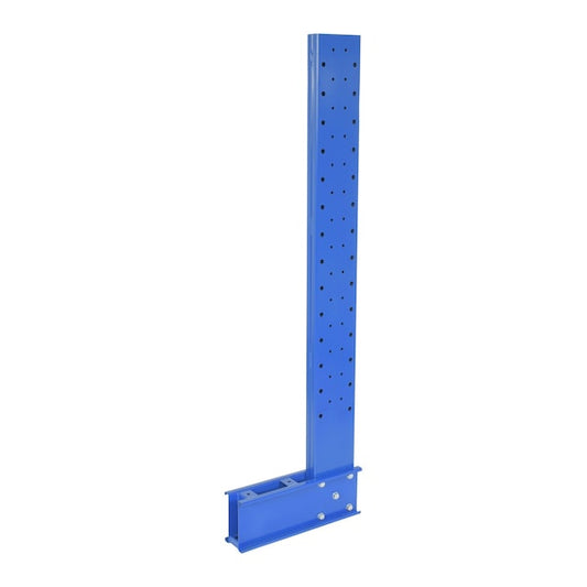 Vestil SU-C-6-12 Blue Steel Standard Cantilever Single Upright Rack 6ft Height 12" Arm