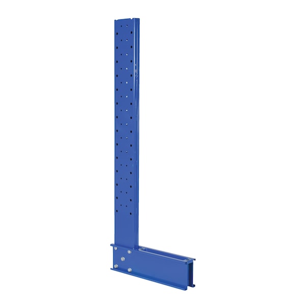 Vestil SU-C-6-18 Blue Steel Standard Cantilever Single Upright Rack 6ft Height 18" Arm