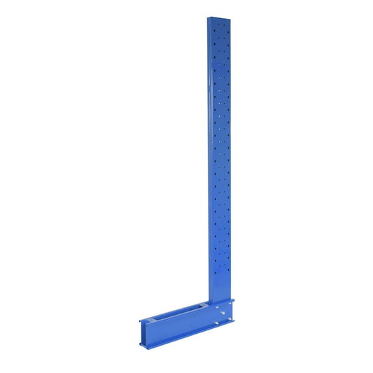 Vestil SU-C-6-24 Blue Steel Standard Cantilever Single Upright Rack 6ft Height 24" Arm
