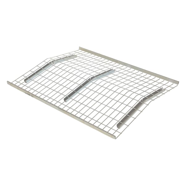 Vestil SWMD-4258 Silver Powder Coat Pallet Rack-Crown Wire Deck 58"L x 47.5625"W