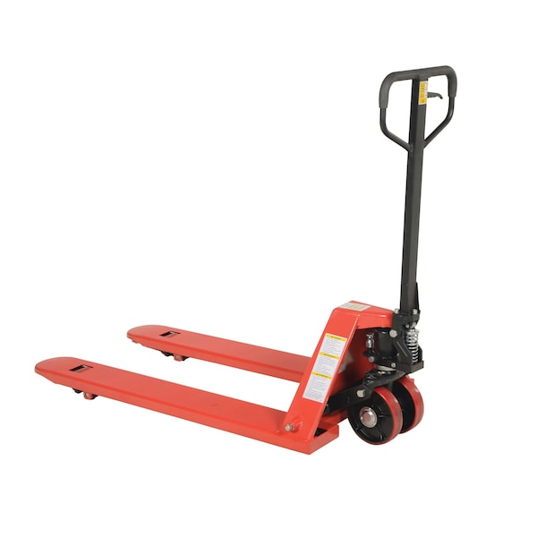 Vestil SW-PJ Steel Heavy Duty Side Winder Pallet Truck 3,000 Lb. Capacity Red