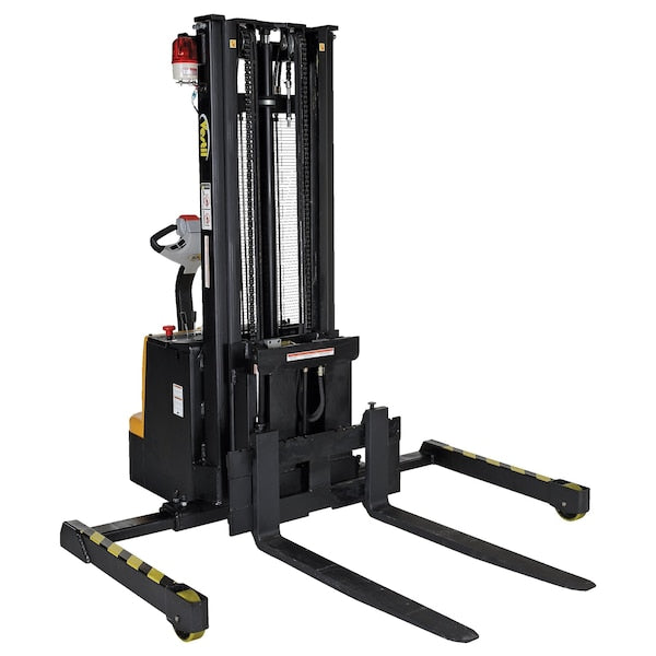 Vestil S-118-AA-FR Adjustable Fork Stacker, Load Cap. 1500 lb.