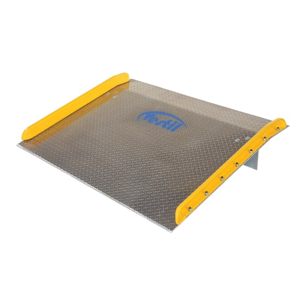 Vestil TAS-10-6048 60" x 48" Aluminum Truck Dockboards with Steel Safety Curb, 10,000 lb Capacity