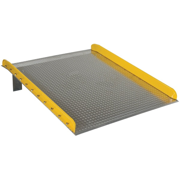 Vestil TAS-10-6072 60" x 72" Aluminum Truck Dockboards with Steel Safety Curb, 10,000 lb Capacity