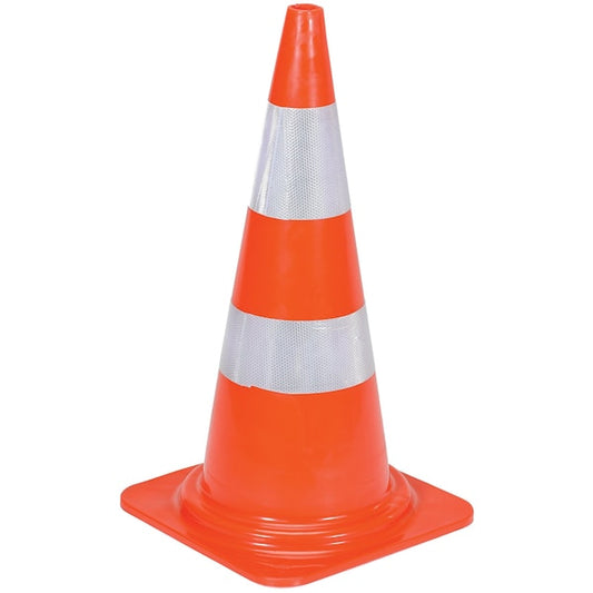 Vestil TC-28-HD-2R Heavy Duty Traffic Cone, PVC, 28.125 in Height, 14.75 Length, 10, Orange