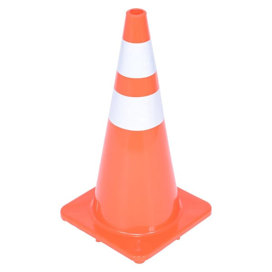 Vestil TC-28-SD-2R Standard Duty Traffic Cone, PVC, 27.5 in Height, 14.125 Length, 6, Orange