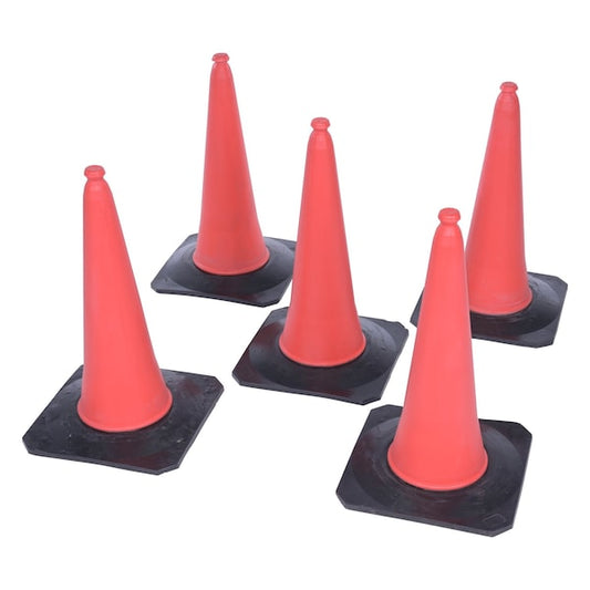 Vestil TC-30-5PK Traffic Cone, PVC, 30.75 Height, 17.75 Length, 10, Orange 5 PK