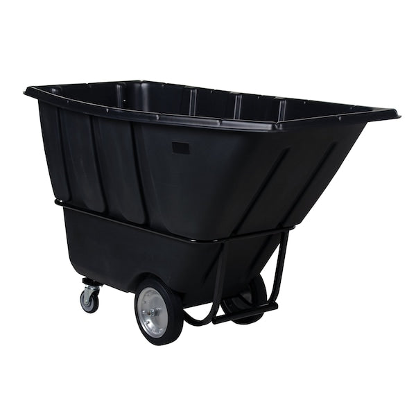 Vestil TDT-100-HD-BLACK Heavy Duty Tilt Truck 1 Cubic Yard 2100 lb Black