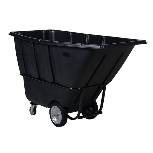 Vestil TDT-100-HD-BLACK Heavy Duty Tilt Truck 1 Cubic Yard 2100 lb Black